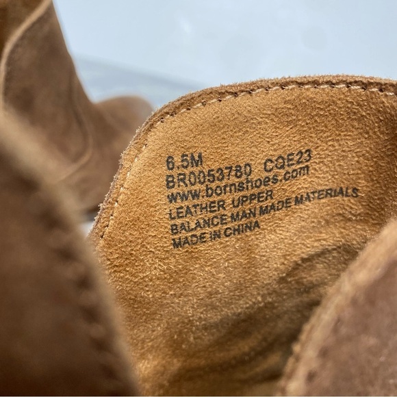 Born Beth Brown Distressed Suede Bootie 6 1/2 M - Picture 11 of 14